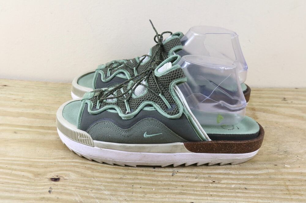 Nike Offline 2.0 Slip-On 8.5 Olive Green Sneaker Sandals CZ0332-200 Slides